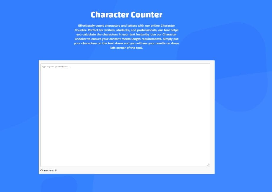 Character Counter - "Count Every Character: Instant Accuracy for Your ...